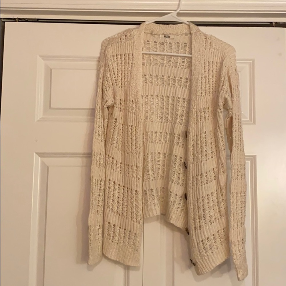 Cream button cardigan